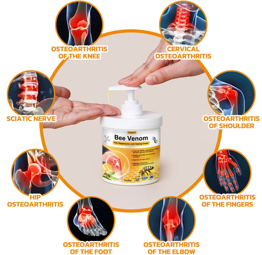Bee Venom Pain Suppression Joint Healing Cream