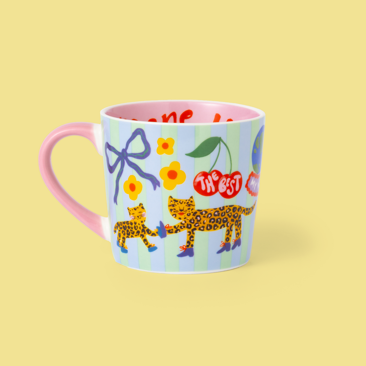 Mum Heart Charm Mug