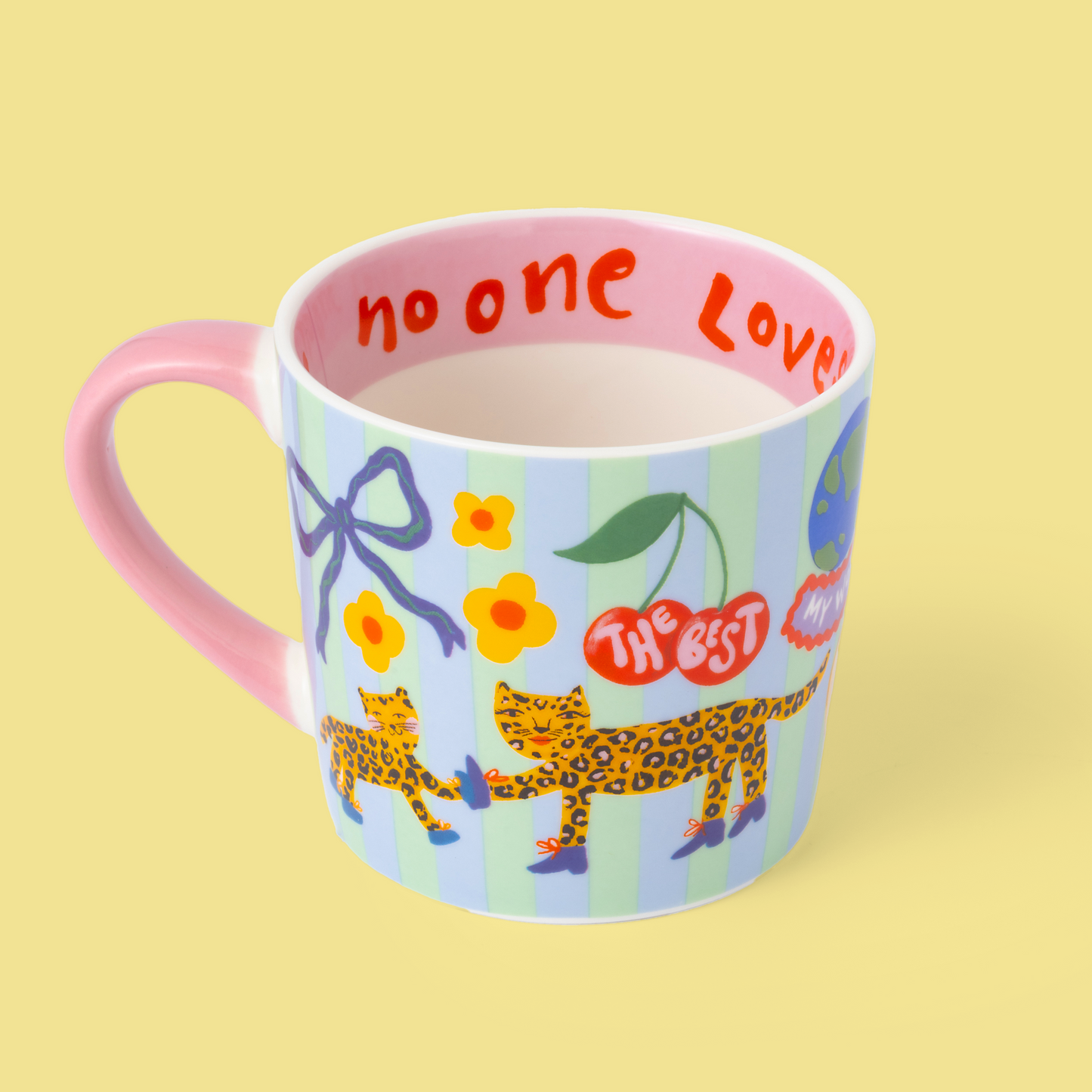 Mum Heart Charm Mug