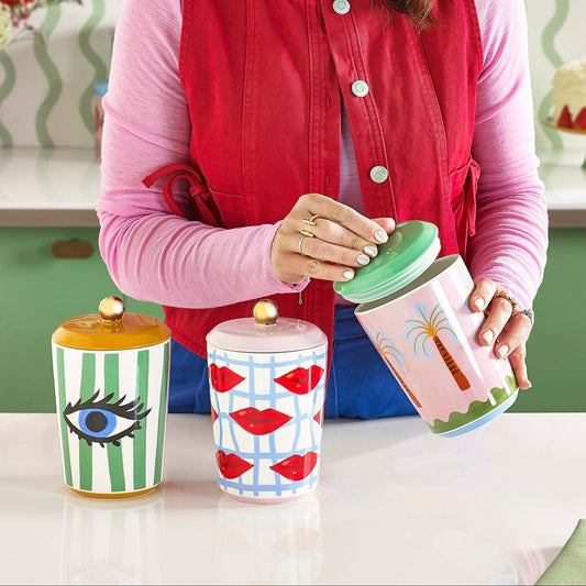Electric Coast Mixed Storage Jars - Set of 3