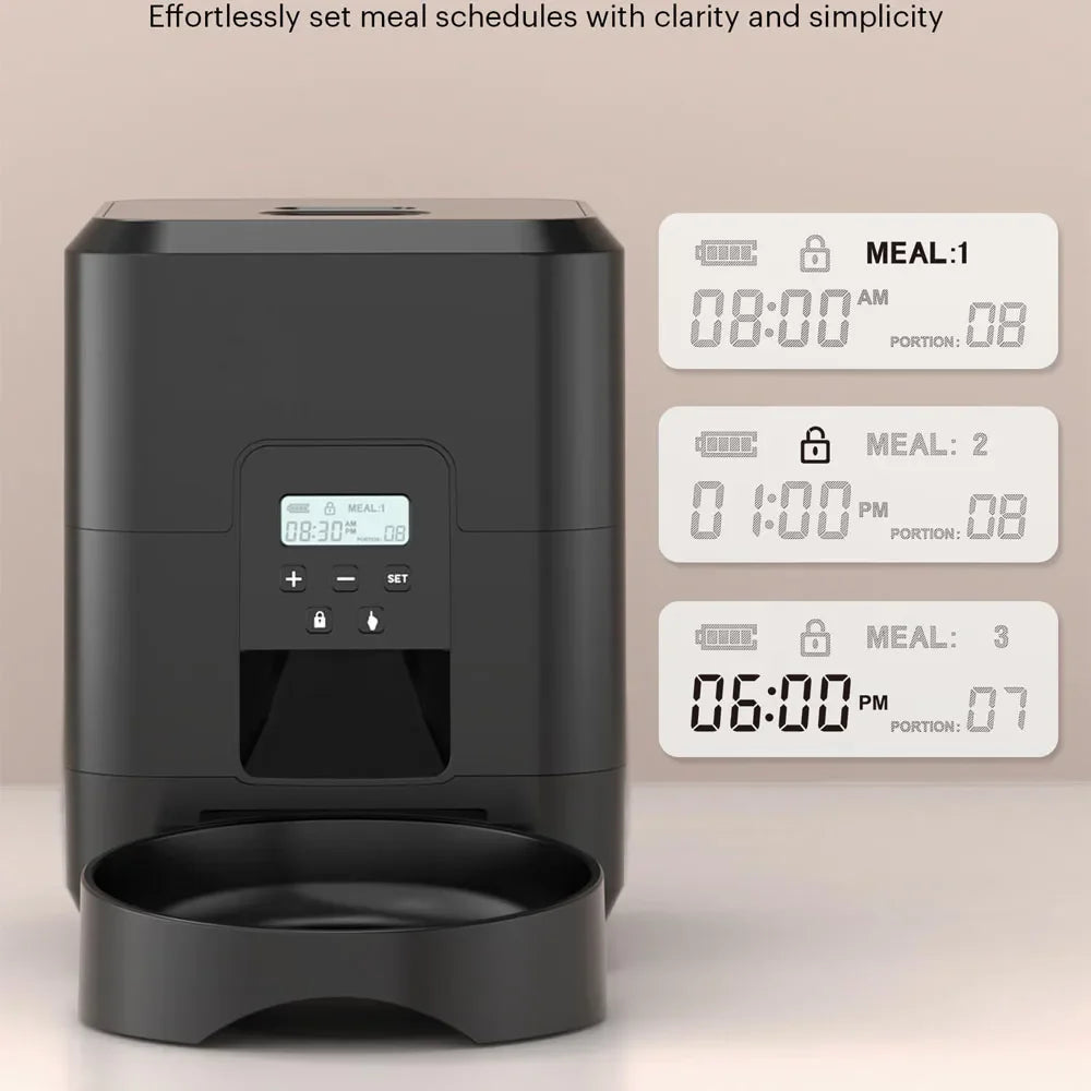 Smart Timed Automatic Pet Feeder — Scheduled Portion Control for Cats & Dogs