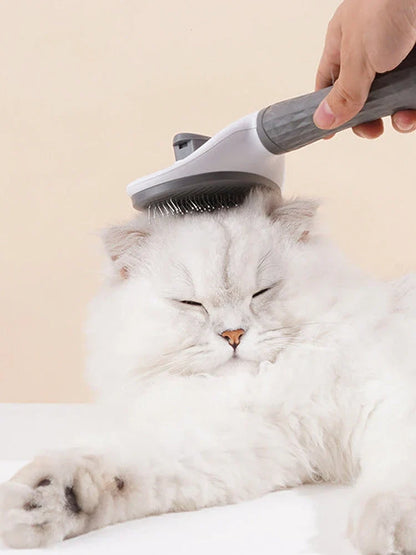 Stainless Steel Pet Comb — Effective Floating Hair Remover for Cats & Dogs