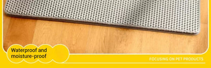 Waterproof Double Layer Cat Litter Trapping Mat — Clean Pad for Litter Box