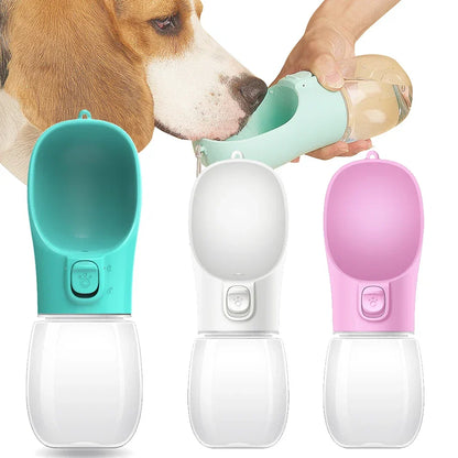 Portable Dog Water Bottle — Leakproof Walking Drinking Bowl for Cats & Dogs