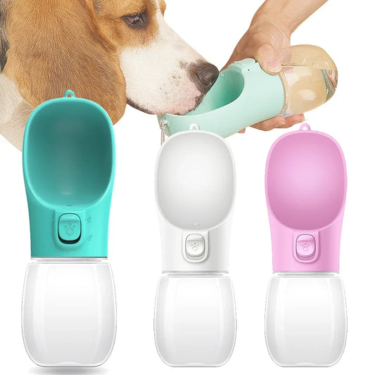 Portable Dog Water Bottle — Leakproof Walking Drinking Bowl for Cats & Dogs