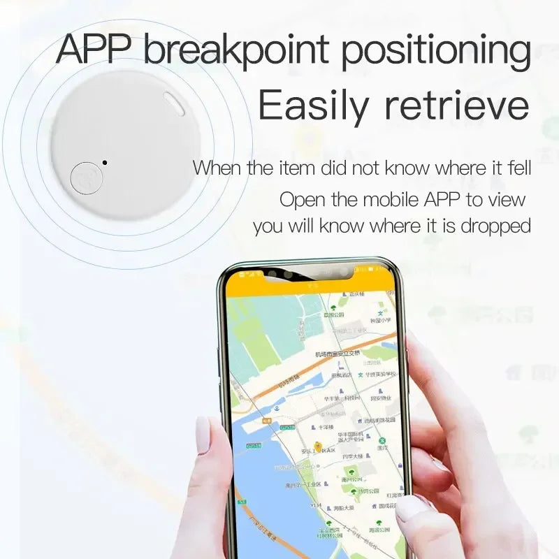 Mini GPS Bluetooth 5.0 Tracker — Anti-Lost Smart Finder for Pets, Keys & Bags