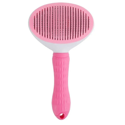 Self-Cleaning Pet Grooming Brush — Dematting Comb for Dogs & Cats