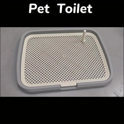 Dog Potty Training Toilet — Reusable Pee Pad Holder with Removable Net Tray