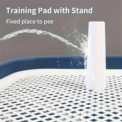 Dog Potty Training Toilet — Reusable Pee Pad Holder with Removable Net Tray