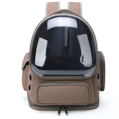 Breathable Transparent Pet Carrier Backpack — Outdoor Travel Bag for Cats & Small Dogs