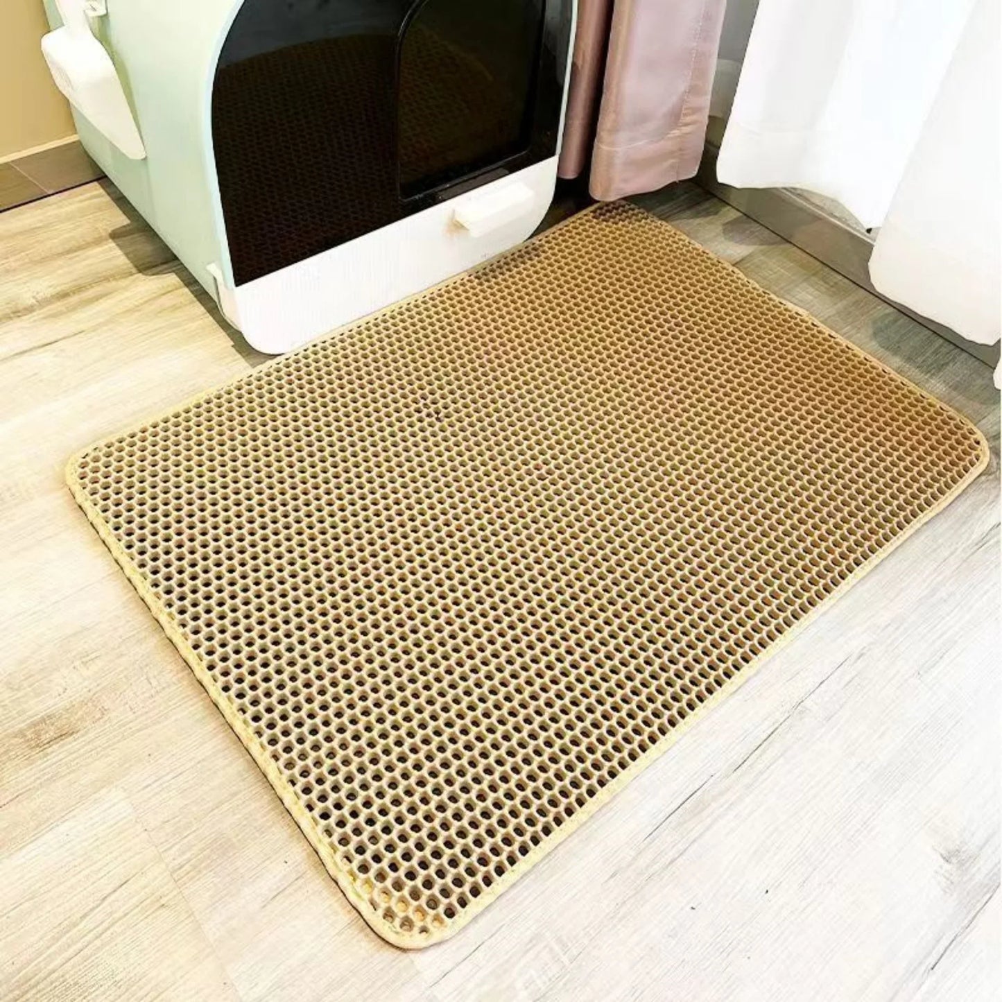 Waterproof Double Layer Cat Litter Trapping Mat — Clean Pad for Litter Box