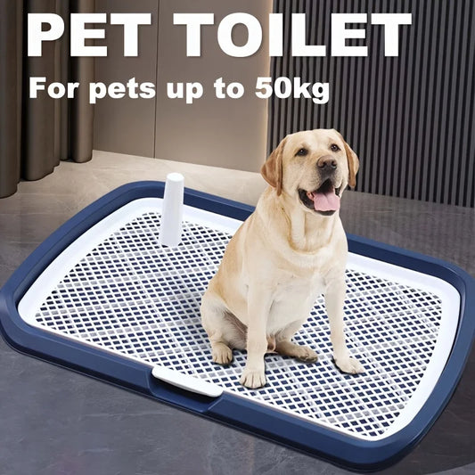 Dog Potty Training Toilet — Reusable Pee Pad Holder with Removable Net Tray