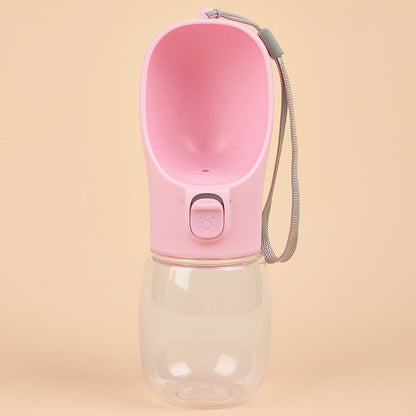 Portable Dog Water Bottle — Leakproof Walking Drinking Bowl for Cats & Dogs