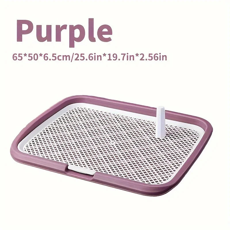 Dog Potty Training Toilet — Reusable Pee Pad Holder with Removable Net Tray