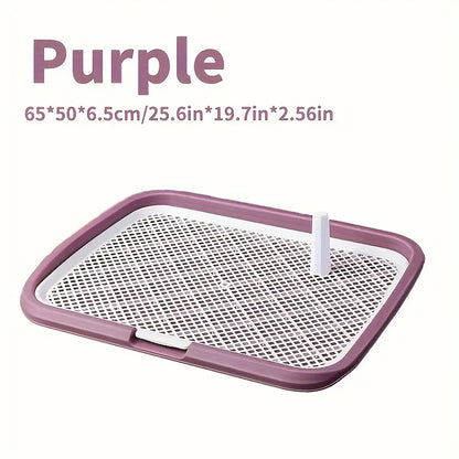 Dog Potty Training Toilet — Reusable Pee Pad Holder with Removable Net Tray
