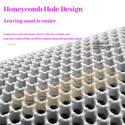 Waterproof Double Layer Cat Litter Trapping Mat — Clean Pad for Litter Box