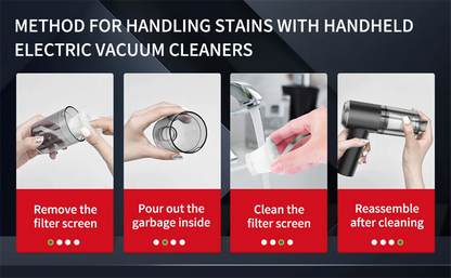 Portable Cordless Handheld Vacuum Cleaner — 5-in-1 Blow & Suction with Multi-Nozzles for Pet Hair, Car & Home