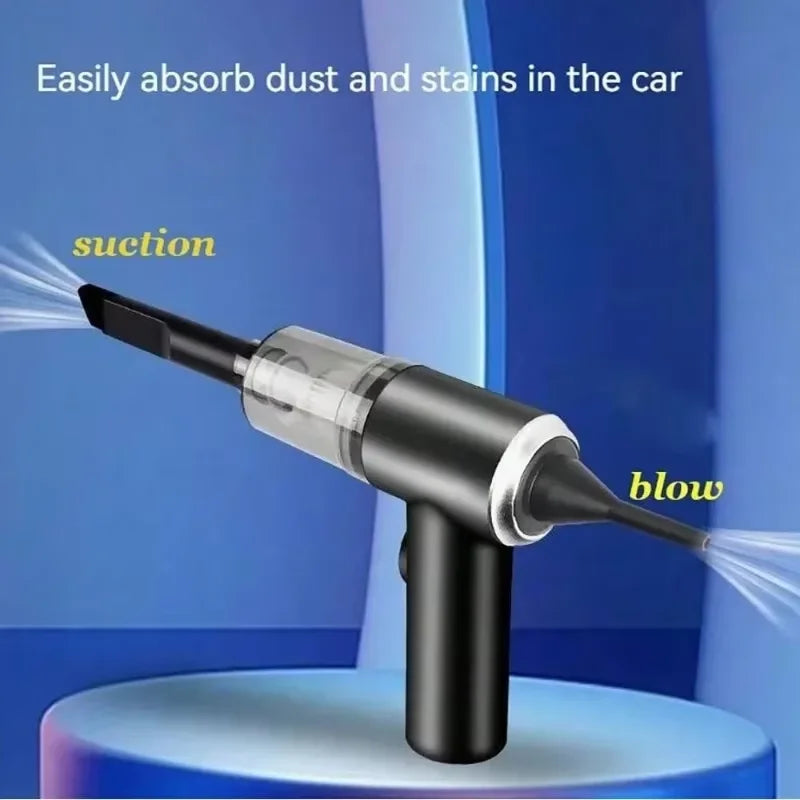 Portable Cordless Handheld Vacuum Cleaner — 5-in-1 Blow & Suction with Multi-Nozzles for Pet Hair, Car & Home