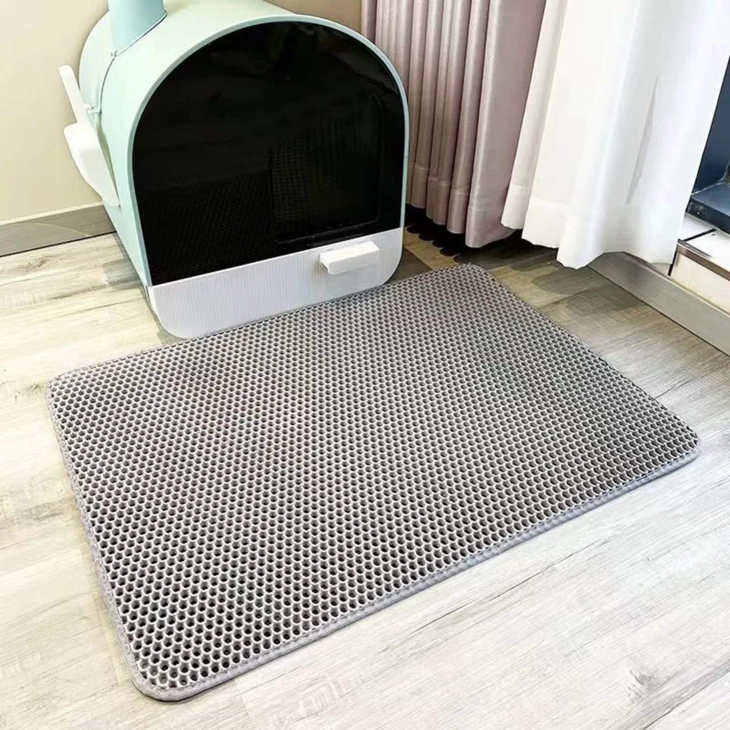 Waterproof Double Layer Cat Litter Trapping Mat — Clean Pad for Litter Box