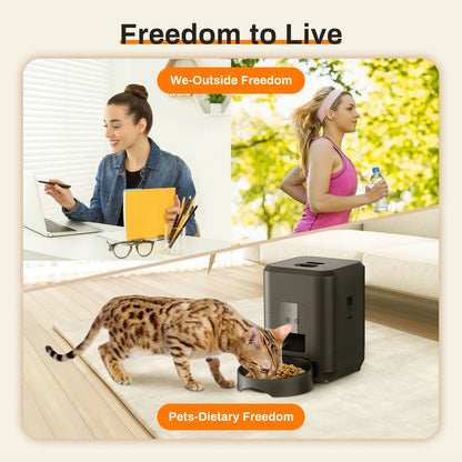 Smart Timed Automatic Pet Feeder — Scheduled Portion Control for Cats & Dogs