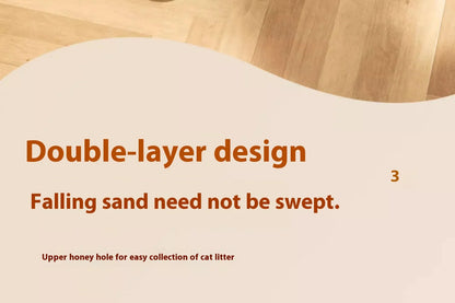Extra Large Cat Litter Mat Heavy Duty Waterproof 2 Layer Non Slip Washable Pet Floor Protector Litter Box Sand Stopper