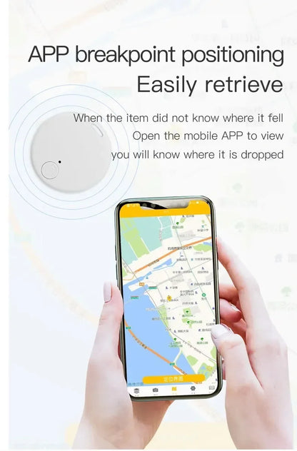 Mini GPS Bluetooth 5.0 Tracker — Anti-Lost Smart Finder for Pets, Keys & Bags