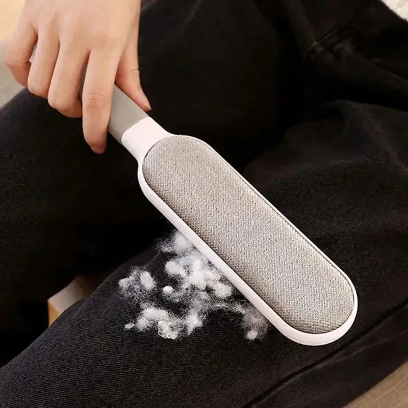Reusable dust removal brush, double-sided pet hair remover, manual electrostatic adhesive brush, durable polypropylene material
