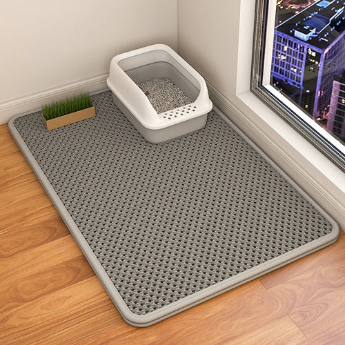 Double Layer Waterproof Cat Litter Mat — Urine Proof, Non-Slip, Easy to Clean