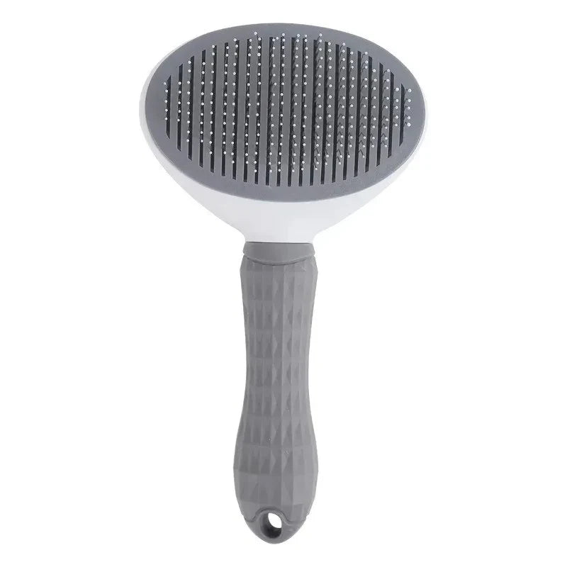Self-Cleaning Pet Grooming Brush — Dematting Comb for Dogs & Cats