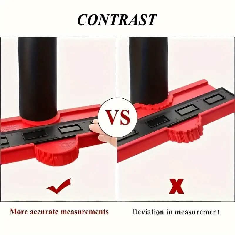 Contour Gauge Profile Tool Outline Measuring Plastic Ruler