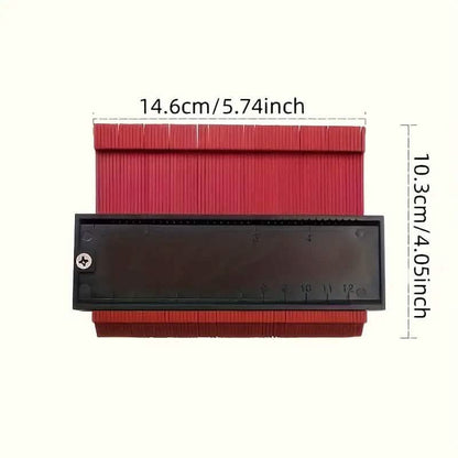 Contour Gauge Profile Tool Outline Measuring Plastic Ruler