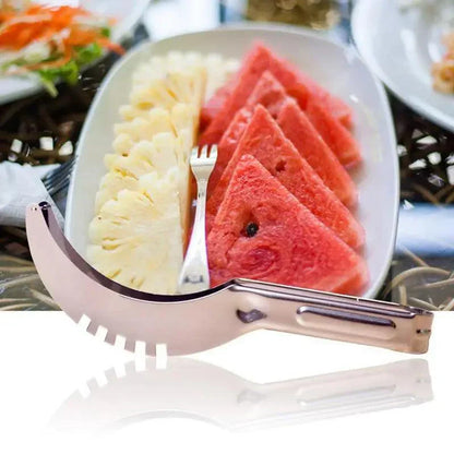 New Eco-Friendly 1pcs Stainless Steel Watermelon Slicer Cutter Knife For Fruit Tools Kitchen Accessories Gadgets Watermelon Spoons