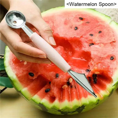 New Eco-Friendly 1pcs Stainless Steel Watermelon Slicer Cutter Knife For Fruit Tools Kitchen Accessories Gadgets Watermelon Spoons